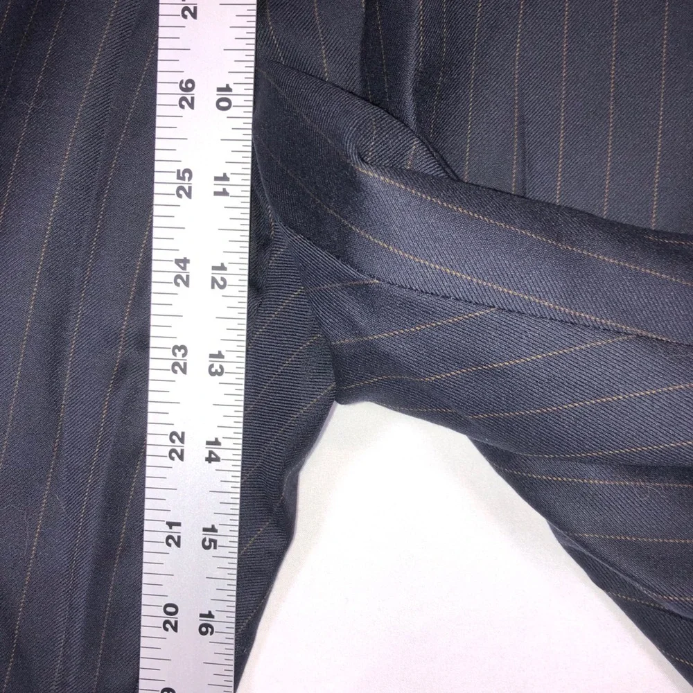 Banana Republic Modern Suit Navy Blue Pinstripe 100% Wool 32x30 Mens 2 Piece